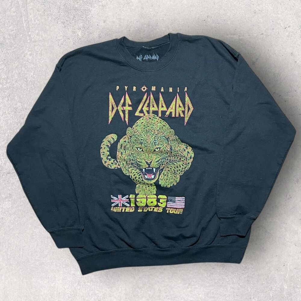 Def Leppard Pyromania 1983 United States Tour By Goodie Two Sleeves Size XL